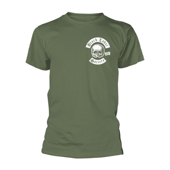 Cover for Black Label Society · Skull Logo Pocket (Olive) (T-shirt) [size M] [Green edition] (2019)
