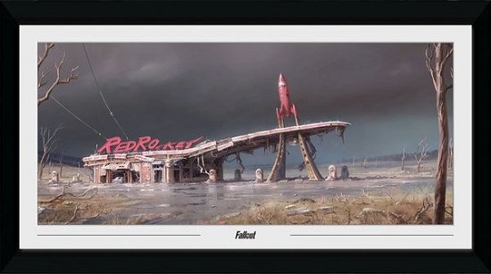 Cover for Fallout · Fallout Red Rocket Framed Print 50cm x 100cm (Veggpynt)