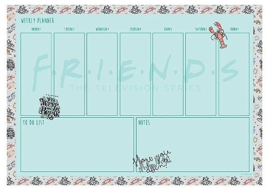 Friends: Marl A4 Desk Pad (Tappetino Scrivania) -  - Merchandise -  - 5051265732484 - 
