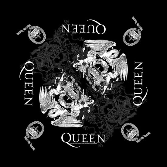 Queen Unisex Bandana: Crest - Queen - Merchandise -  - 5056365727484 - 