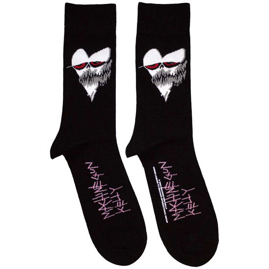 Cover for Machine Gun Kelly · Machine Gun Kelly Unisex Ankle Socks: Heart Face (Bekleidung)