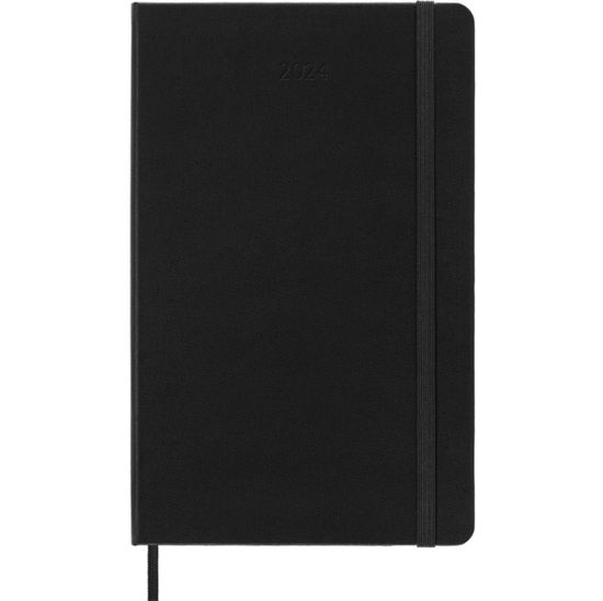 Cover for Moleskine · Moleskine 2024 12-Month Daily Large Hardcover Notebook: Black (Paperback Book) (2023)