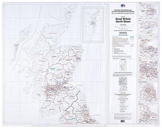 Cover for Ordnance Survey · Great Britain North - OS Admin Boundary Map (Landkarten) [February 2016 edition] (2016)