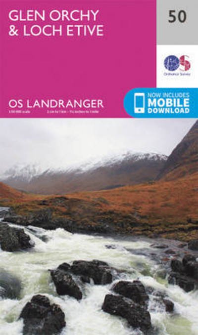 Cover for Ordnance Survey · Glen Orchy &amp; Loch Etive - OS Landranger Map (Landkart) [February 2016 edition] (2016)