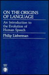 Cover for Lieberman · On the Origins of Lang Pb (Bog) (1987)