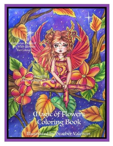 Cover for Heather Valentin · Magic Of Flowers Coloring Book (Paperback Bog) (2019)