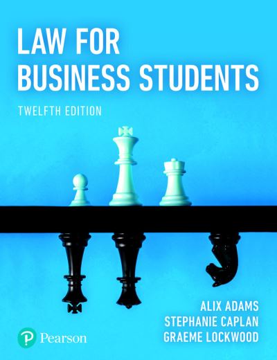 Cover for Alix Adams · Law for Business Students (Paperback Book) (2023)