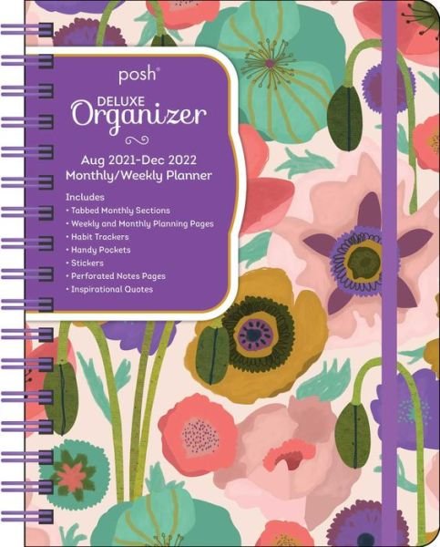 Cover for Andrews McMeel Publishing · Posh: Deluxe Organizer (Painted Poppies) 17-Month 2021-2022 Monthly / Weekly Planner Calendar (Kalender) (2021)