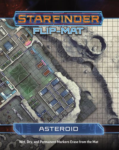 Starfinder Flip-Mat: Asteroid - Damien Mammoliti - Brætspil - Paizo Publishing, LLC - 9781640780484 - 28. august 2018