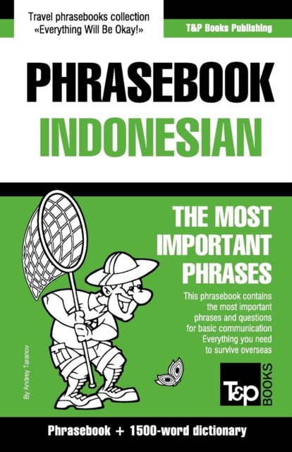 Cover for Andrey Taranov · English-Indonesian phrasebook and 1500-word dictionary - American English Collection (Paperback Book) (2016)