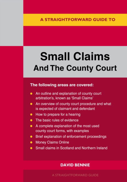 Cover for David Bennie · A Straightforward Guide to Small Claims and the County Court (Paperback Book) (2025)