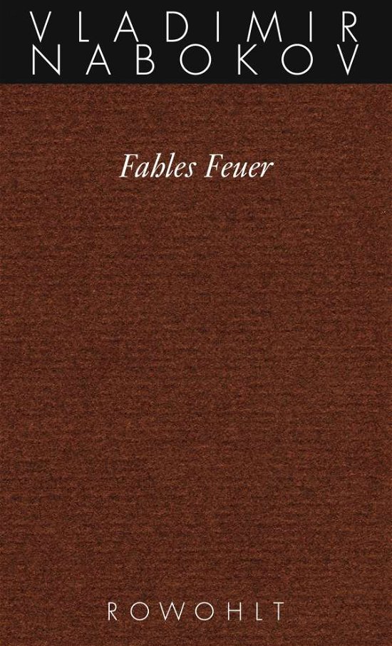 Cover for V. Nabokov · Fahles Feuer (Buch)