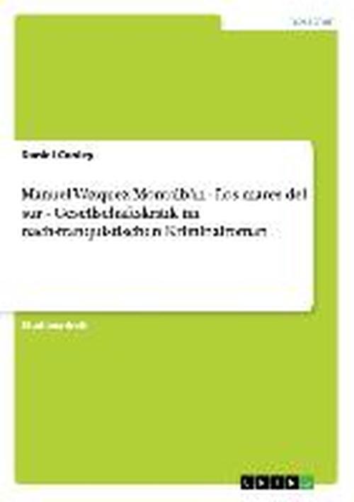 Cover for Conley · Manuel Vázquez Montalbán - Los m (Book) [German edition] (2008)