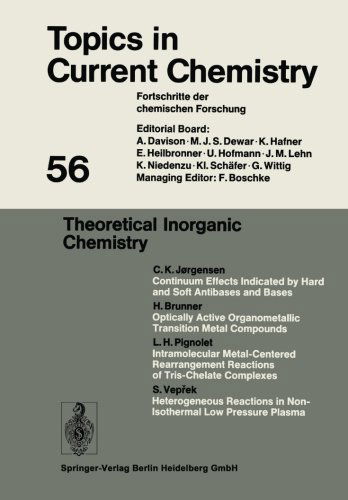 Cover for Kendall N. Houk · Theoretical Inorganic Chemistry - Topics in Current Chemistry (Paperback Bog) [Softcover reprint of the original 1st ed. 1975 edition] (2013)