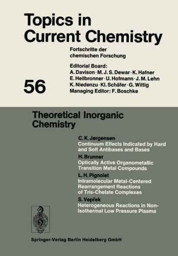 Cover for Kendall N. Houk · Theoretical Inorganic Chemistry - Topics in Current Chemistry (Paperback Book) [Softcover reprint of the original 1st ed. 1975 edition] (2013)