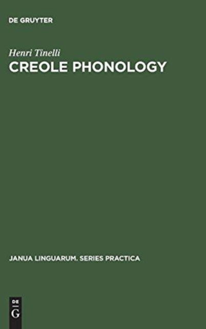 Cover for Henri Tinelli · Creole phonology (Book) (1981)