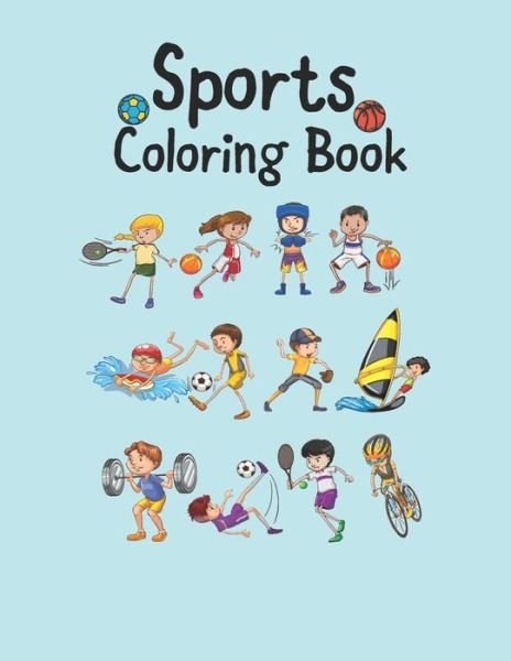 Cover for Aesthetic0t Publishing · Sports Coloring Book (Paperback Book) (2021)