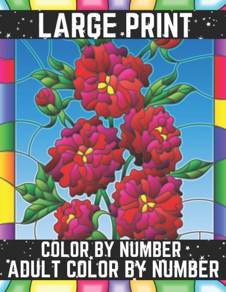 Cover for David Johnson · Large Print Color By Number Adult Color By Number (Pocketbok) (2020)