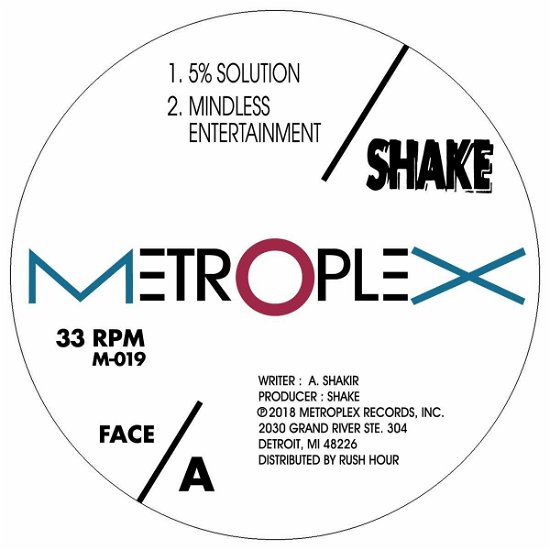 5% Solution - Shake - Musik - METROPLEX - 2090405182485 - 