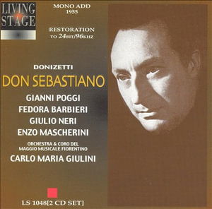 Donizetti: Don Sebastiano - Carlo Maria Giulini - Musiikki - LIVING STAGE - 3830257410485 - torstai 4. marraskuuta 2004