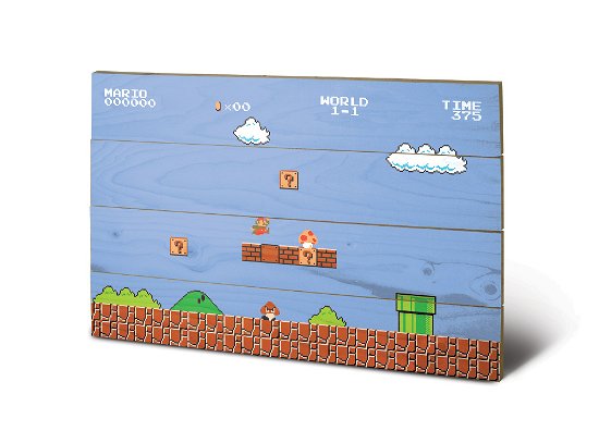 Nintendo Super Mario Bros.  40x60cm Wood print - Pyramid - Produtos -  - 5050293188485 - 1 de outubro de 2019