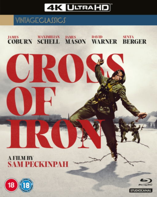 Cross Of Iron (2023 Restoration) - Sam Peckinpah - Películas - STUDIOCANAL - 5055201850485 - 13 de noviembre de 2023