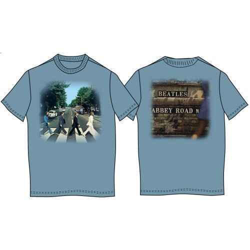 Cover for The Beatles · The Beatles Unisex T-Shirt: Abbey Road (Back Print) (T-shirt) [size XXL] [Blue - Unisex edition] (2019)