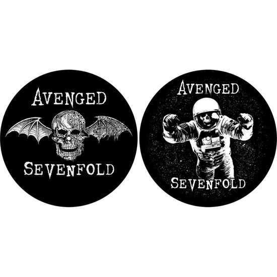Cover for Avenged Sevenfold · Avenged Sevenfold Turntable Slipmat Set: Death Bat / Astronaut (Vinyltillbehör)