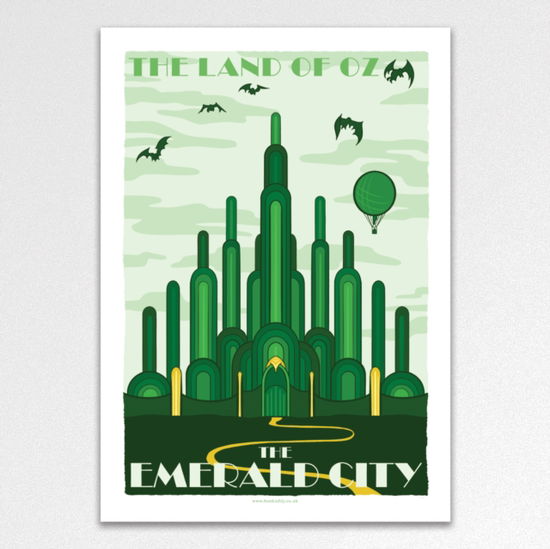 Cover for Emerald City Vintage Travel Poster A3 Art Print (MERCH) (2024)