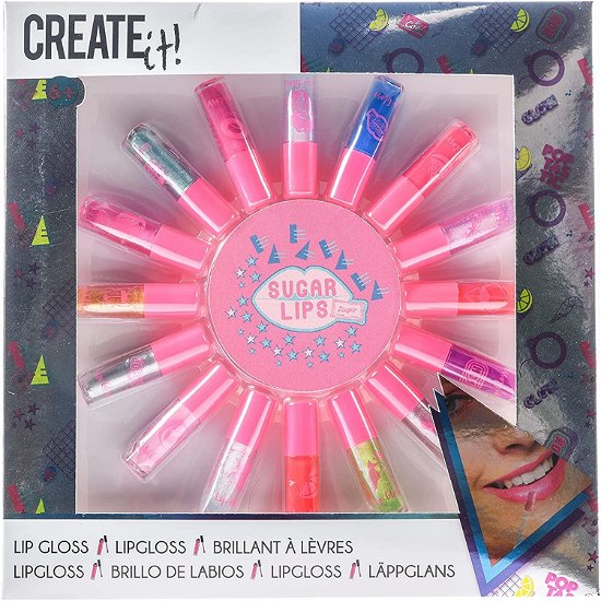 Cover for Create It! · Mini lipgloss Create It: 16 stuks (84181) (Leksaker)