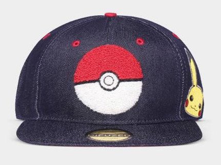Pokemon: Denim Snapback Cap Novelty Blue (Cappellino) - TShirt - Merchandise -  - 8718526127485 - 