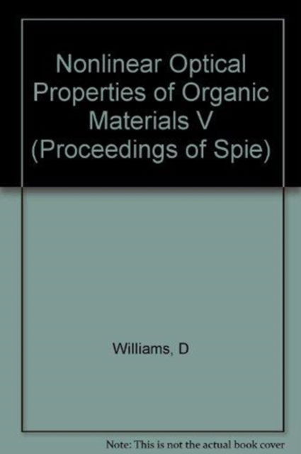 Cover for Williams · Nonlinear Optical Properties of Organic Materials (Paperback Book) (2006)