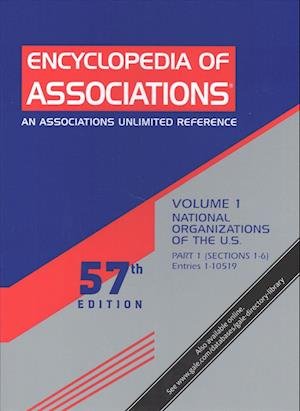 Cover for Gale · Encyclopedia of Associations : National Organizations of the U.S. Volume 1 in a 3 Volume Set (Inbunden Bok) (2018)