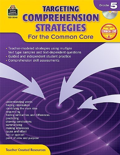 Cover for Teacher Created Resources Staff · Targeting Comprehension Strategies for the Common Core Grd 5 (Paperback Bog) [Pap / Cdr edition] (2014)