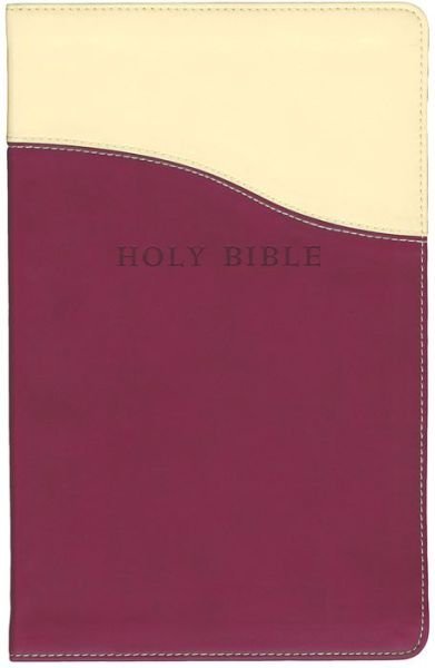 Cover for Hendrickson Publishers · KJV Personal Size Giant Print Reference Bible (Leather Book) [Large type / large print edition] [Cream/Raspberry Imitation] (2010)