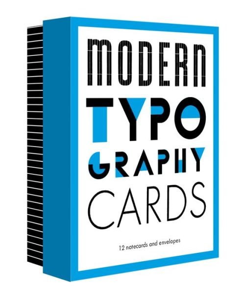 Cover for Princeton Architectural Press · Modern Typography Notecards: 12 Notecards and Envelopes (Flashkort) (2017)