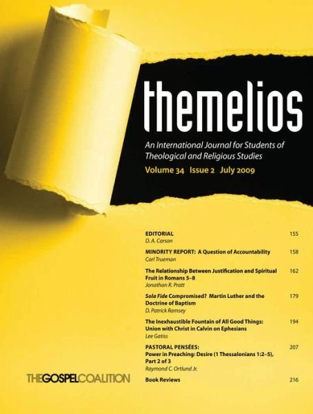 Themelios, Volume 34, Issue 2 - D a Carson - Books - Wipf & Stock Publishers - 9781625649485 - January 27, 2015