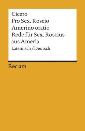 Reclam UB 01148 Cicero.Rede f.Sextus R. - Cicero - Bøker -  - 9783150011485 - 