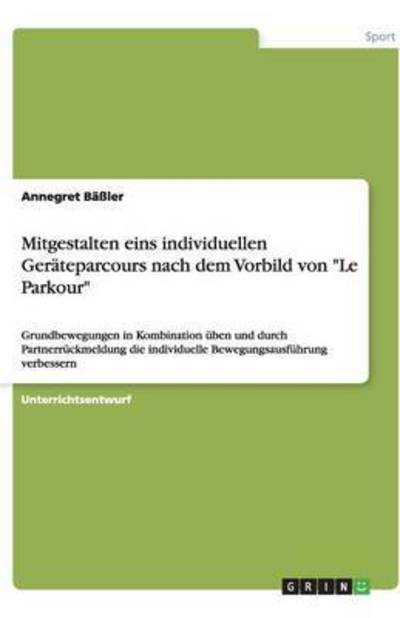 Cover for Bäßler · Mitgestalten eins individuellen (Book)