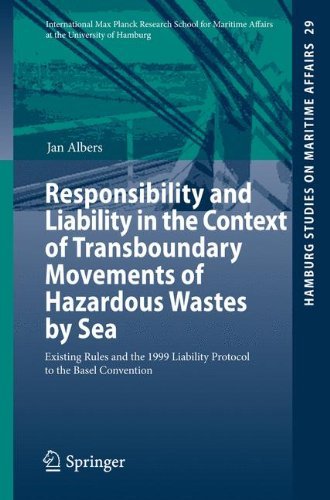 Cover for Jan Albers · Responsibility and Liability in the Context of Transboundary Movements of Hazardous Wastes by Sea: Existing Rules and the 1999 Liability Protocol to the Basel Convention - Hamburg Studies on Maritime Affairs (Pocketbok) [2015 edition] (2014)