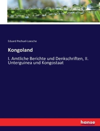 Cover for Pechuel-Loesche · Kongoland (Bok) (2016)