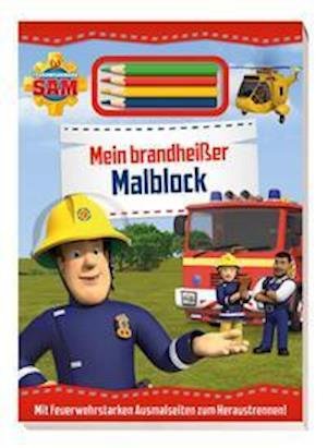 Cover for Panini Verlags GmbH · Feuerwehrmann Sam: Mein brandheißer Malblock (Taschenbuch) (2021)