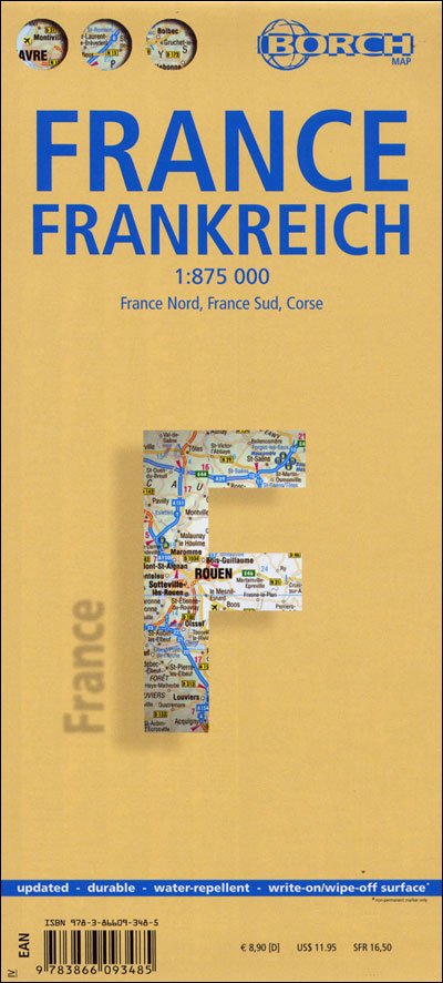 Cover for Collectif · Borch Map. Frankreich (Kort) [9. udgave] (2014)