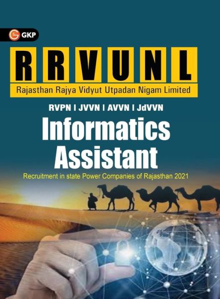 Cover for G K Publications (P) Ltd · Rajasthan Rvunl 2021 Informatics Assistant (Paperback Book) (2021)