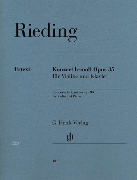 Cover for Rieding · Konzert h-moll op. 35 für Violi (Bog)