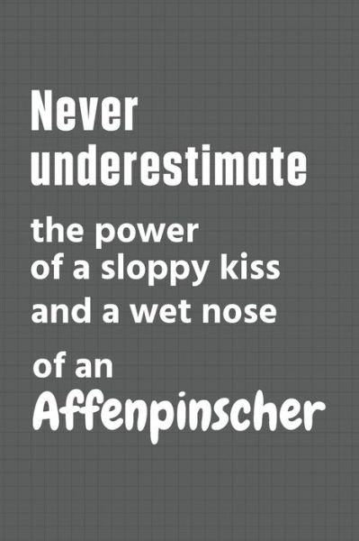 Cover for Wowpooch Press · Never underestimate the power of a sloppy kiss and a wet nose of an Affenpinscher (Pocketbok) (2020)