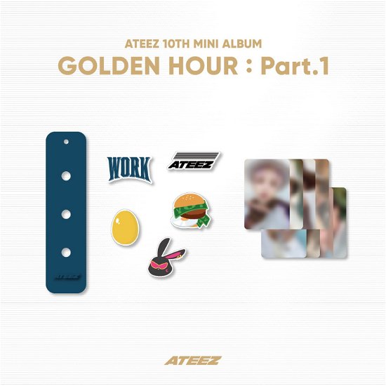 ATEEZ · Golden Hour pt. 1 - Silicone Charm Keyring Set (Armbånd) (2024)