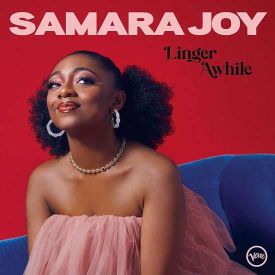 Cover for Samara Joy · Linger Awhile (LP) [Blue Vinyl edition] (2023)