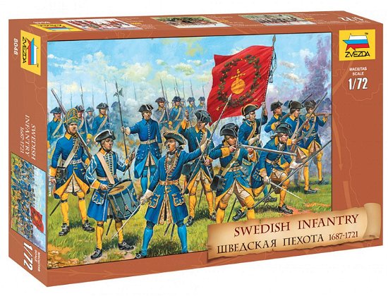 Zvezda - 1/72 Swedish Infantry 1687-1721 - Zvezda - Merchandise -  - 4600327080486 - 
