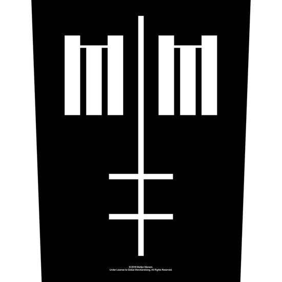 Marilyn Manson Back Patch: Cross Logo - Marilyn Manson - Produtos - PHD - 5055339787486 - 19 de agosto de 2019